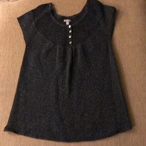 Sweater vest, so cute with colored shirt under